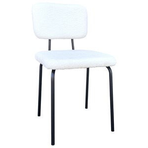 Стулья BRABIX "Ideal CF-080", КОМПЛЕКТ 4 шт., черный каркас, букле белый, 533254 - фото 7865607