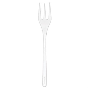 Вилка одноразовая 100мм МИНИ пластиковая прозрачная, ВЗЛП, ШК0266, 5001П - фото 7878966