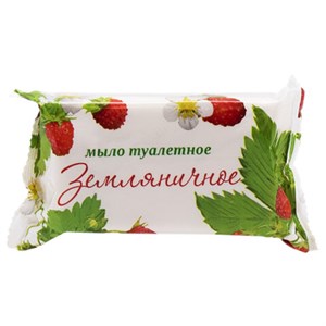 Мыло туалетное 200г "Земляничное" ММЗ, ординарное, цветная обертка, ш/к 92068 - фото 7878972