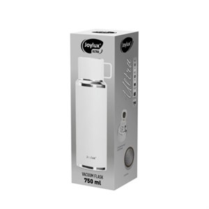 Термос 0,75 л JOYLUX ULTRA, нерж. сталь SUS316, крышка/кружка, питейник, сито, белый матовый, 700315 - фото 7890974