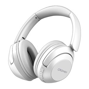 Наушники беспроводные полноразмерные складные раздвижные, CROMEX (КРОМЕКС) HP-043W, Bluetooth 5.4, белые, 514120 - фото 7922110