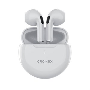 Наушники беспроводные TWS вкладыши с микрофоном CROMEX (КРОМЕКС) EP-T28W, Bluetooth 5.4, белые, 514121 - фото 7922113