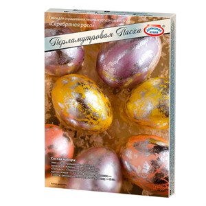 Красители пасхальные для яиц ЖИДКИЕ "Перламутровая Пасха", 3 цвета в наборе, фольга, ассорти 81392 - фото 7922128