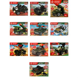 Конструктор пластиковый АРМИЯ РОССИИ, 20 - 29 деталей, ассорти, ГОРОД МАСТЕРОВ - фото 7933653