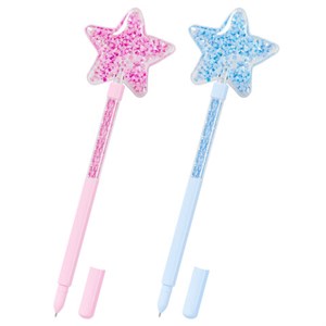 Ручка с топпером с блестками шариковая FUNSTER "MAGIC STAR", СИНЯЯ, ассорти, пишущий узел 0,7 мм, линия письма 0,35 мм, 144379 - фото 7943356