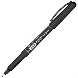 Маркер перманентный для любой гладкой поверхности ЧЕРНЫЙ CENTROPEN "OHP", 0,3 мм, 263, 626340112 - фото 7956716