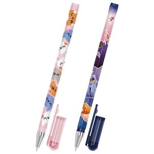 Ручка шариковая с принтом FUNSTER STICK "FAT CATS", СИНЯЯ, SOFT TOUCH покрытие, узел 0,7 мм, линия 0,35 мм, 144389 - фото 8025960