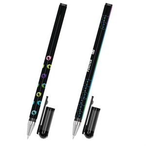 Ручка шариковая с принтом FUNSTER STICK "BLACK CAT", СИНЯЯ, SOFT TOUCH покрытие, узел 0,7 мм, линия 0,35 мм, 144391 - фото 8025964