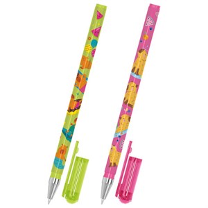 Ручка шариковая с принтом FUNSTER STICK "CUTE CAPY", СИНЯЯ, SOFT TOUCH покрытие, узел 0,7 мм, линия письма 0,35 м, 144393 - фото 8025967