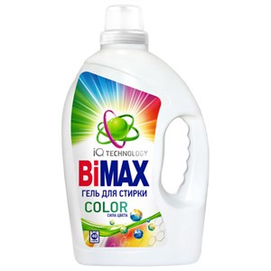 Гель для стирки с пятновыводителем 2,6л BIMAX "Color", ш/к 97463, 2006-3 - фото 8047209