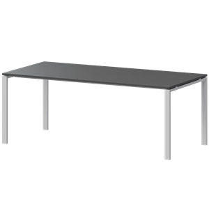 Стол на металлокаркасе для заседаний Арго-М АМ-0058 Антрацит/Белый - фото 8130597