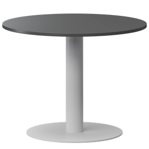 Стол круглый Арго-М АМ-ДУ90 Антрацит/Белый - фото 8130600