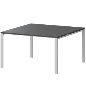 Стол переговорный на металлокаркасе Арго-М АМП-002.123 Антрацит/Белый - фото 8130601