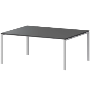 Стол переговорный на металлокаркасе Арго-М АМП-004.123 Антрацит/Белый - фото 8130616