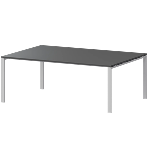 Стол переговорный на металлокаркасе Арго-М АМП-005.123 Антрацит/Белый - фото 8130641