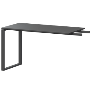 Бриф-приставка на металлокаркасе Арго-М АМ.О-120.60 Антрацит/Антрацит - фото 8130728