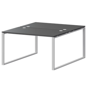 Бенч двойной на 2 рабочих места Арго-М АМБ.О-002 Антрацит/Белый - фото 8130749