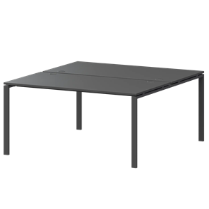 Бенч двойной на 2 рабочих места Арго-М АМБ-003 Антрацит/Антрацит - фото 8130775