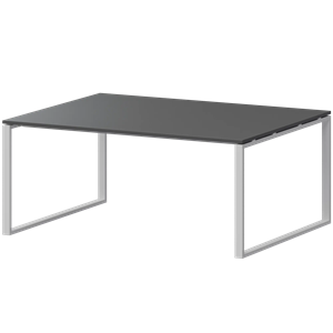 Стол переговорный на металлокаркасе Арго-М АМП.О-004.123 Антрацит/Белый - фото 8130778