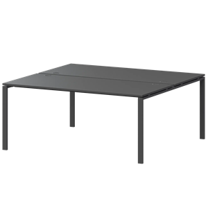 Бенч двойной на 2 рабочих места Арго-М АМБ-004.60 Антрацит/Антрацит - фото 8130782