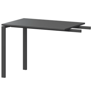 Бриф-приставка на металлокаркасе Арго-М АМ-090.60 Антрацит/Антрацит - фото 8130784