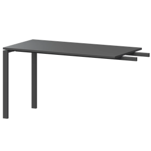 Бриф-приставка на металлокаркасе Арго-М АМ-120.60 Антрацит/Антрацит - фото 8130785