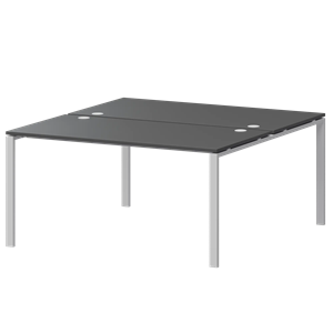 Бенч двойной на 2 рабочих места Арго-М АМБ-003 Антрацит/Белый - фото 8130836