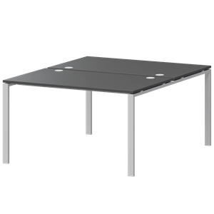 Бенч двойной на 2 рабочих места Арго-М АМБ-002 Антрацит/Белый - фото 8130837