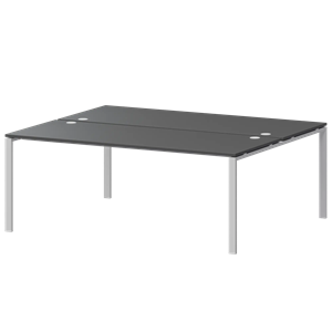 Бенч двойной на 2 рабочих места Арго-М АМБ-005.60 Антрацит/Белый - фото 8130842