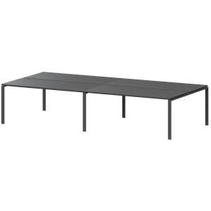 Бенч двойной на 4 рабочих места Арго-М АМБ-002-4 Антрацит/Антрацит - фото 8145074