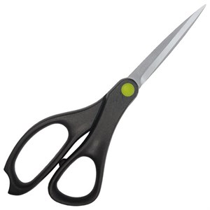 Ножницы BRAUBERG "NUMBER ONE", 210 мм, черные, 3-сторонняя заточка, эргономичные ручки, 238850 - фото 8274522