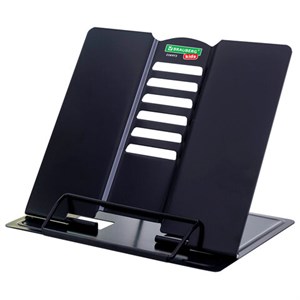 Подставка для книг и учебников BRAUBERG KIDS mini "Black", регулируемый угол наклона, металлическая, 238972 - фото 8274560