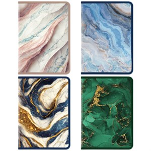 Папка на молнии для документов и тетрадей пластиковая BRAUBERG "Мрамор", А4, 330х230 мм, 0,5 мм, ассорти, 273932 - фото 8274581