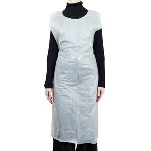 Фартуки полиэтиленовые, КОМПЛЕКТ 50 шт., одноразовые, УЛЬТРА, 81х125 см, 30 мкм, ELEGREEN, ФКб-Пэ81/125УлП - фото 8311837