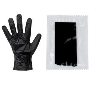 Перчатки одноразовые, эластомер TPE, КОМПЛЕКТ 50 пар, индивидуальная упаковка, размер L, черные, ELEGREEN, ГППVТЭлЧ-L ИНД1 - фото 8311897