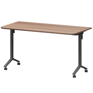 Стол мобильный складной радиусный Моби МБ22-140.70Р Темный шимо/Антрацит - фото 8332506