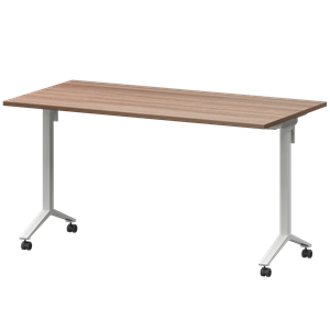 Стол мобильный складной Моби МБ22-140.70 Темный шимо/Белый - фото 8332507