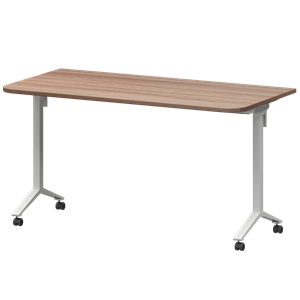 Стол мобильный складной радиусный Моби МБ22-140.70Р Темный шимо/Белый - фото 8332509