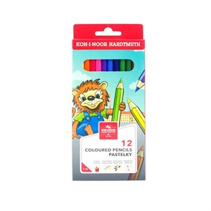 Карандаши цветные KOH-I-NOOR "LION", 12 цветов, шестигранные, 2,8 мм, натуральное дерево, 3552012034KS - фото 8356337
