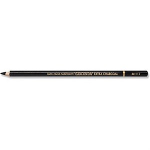Карандаш угольный KOH-I-NOOR, 1 шт., "Gioconda" EXTRA, черный, B, 8811002003KS - фото 8356352