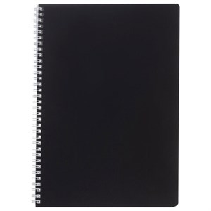 Тетрадь А4, 96 л., HATBER, гребень, клетка, Soft-touch ламинация, СОЛО "Черный бархат", 092879, 96Т4лВ1гр - фото 8417423