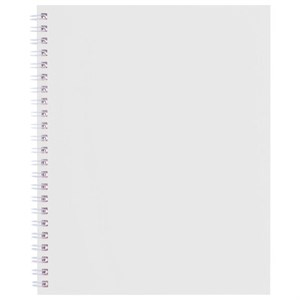 Тетрадь А5 96 л., HATBER, гребень, клетка, Soft-touch ламинация, SoloMatte "Арктический белый", 092868, 96Т5лВ1гр - фото 8417439