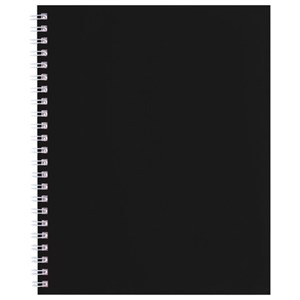 Тетрадь А5 96 л., HATBER, гребень, клетка, Soft-touch ламинация, SoloMatte "Черный бархат", 092869, 96Т5лВ1гр - фото 8417443