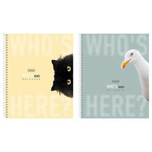 Тетрадь А5 96 л., HATBER, спираль, клетка, матовая ламинация, "Кто здесь?" (микс в спайке), 093670, 96Т5лВ1сп - фото 8417456