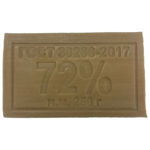 Мыло хозяйственное 72% 250 г (Меридиан), без упаковки, МИНПРОМТОРГ - фото 8417555