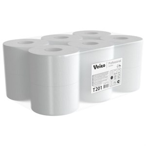 Бумага туалетная 200 м, VEIRO Professional (Система T2), КОМПЛЕКТ 12 шт., COMFORT, T201 - фото 8502044
