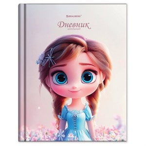 Дневник 1-4 класс 48 л., твердый, BRAUBERG, глянцевая ламинация, с подсказом, "Princess", 107590 - фото 8554827
