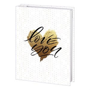 Фотоальбом с заметками BRAUBERG "Love you" на 200 фото размером 10х15 см, твердая обложка с тиснением фольгой, подарочный бокс, 391430 - фото 8637407