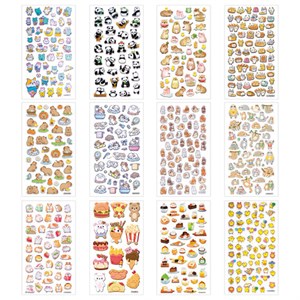 Наклейки объемные зефирные и гелевые 17,5х9,5 см, ассорти 12 видов, FUNSTER (ФАНСТЕР), 666677 - фото 8637581