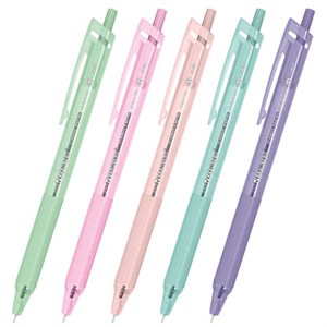 Ручки шариковые автоматические с грипом BRAUBERG "CLASSIC PASTEL", СИНИЕ, НАБОР 5 ШТ., пишущий узел 0,5 мм, линия письма 0,35 мм, 144470 - фото 8732504